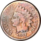 1877 1C Indian Head Cent AG(Corrosion) K19272