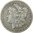 1890 CC Morgan Silver Dollar F Fine Details $1 Coin SKU:CP746