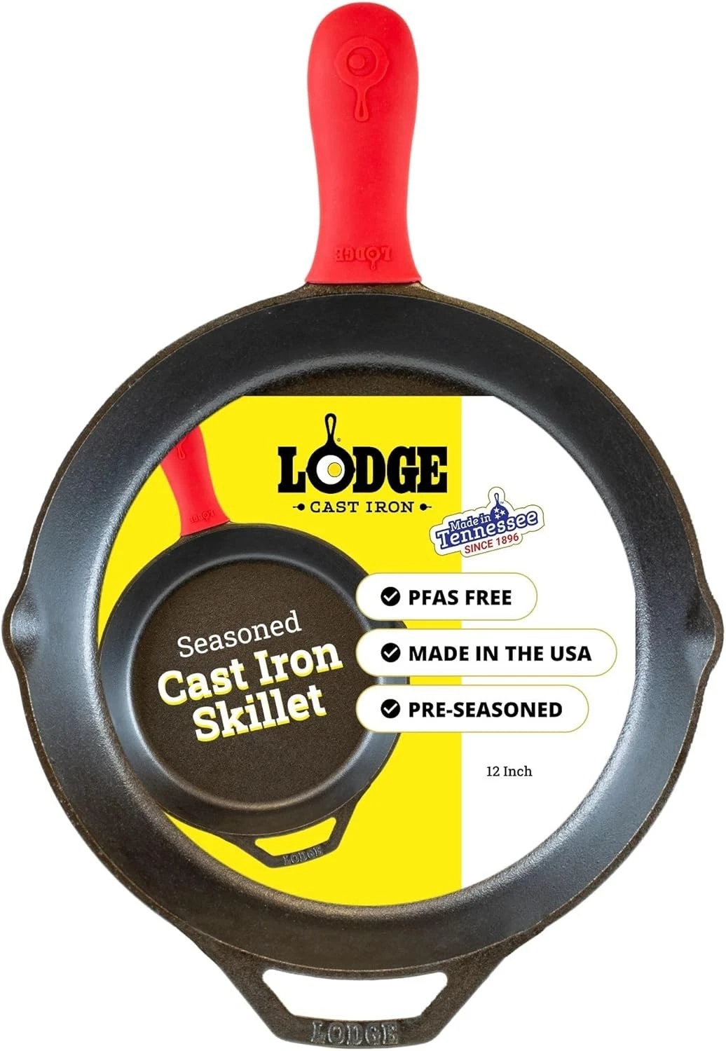 Lodge Seasoned Cast Iron Skillet - Quality Frying Pan for the Stove, Oven, Grill