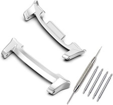 Connectors Compatible for Samsung Galaxy Watch 8/8 Classic Bands Adapter, Stainl