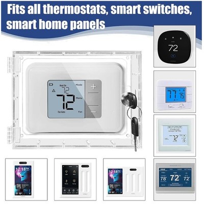 Thermostat Lock Box with Key - Child Safety on Switches