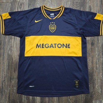 2007 Nike Boca Juniors Home Soccer Jersey Juan Roman Riquelme Kids