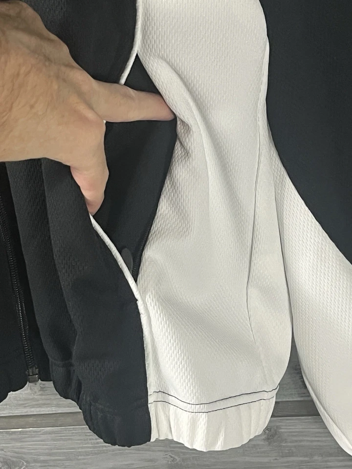 Jaqueta de Pista Masculina Vintage Y2K Nike Mount Union Roxa Raiders Extra Grande Preta com Zíper - Imagem 4 de 4