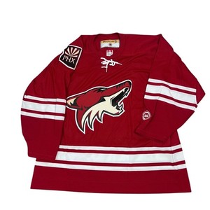 KOHO Phoenix Coyotes Hockey Jersey Mens XL Red NHL Vintage Lace Up V-Neck