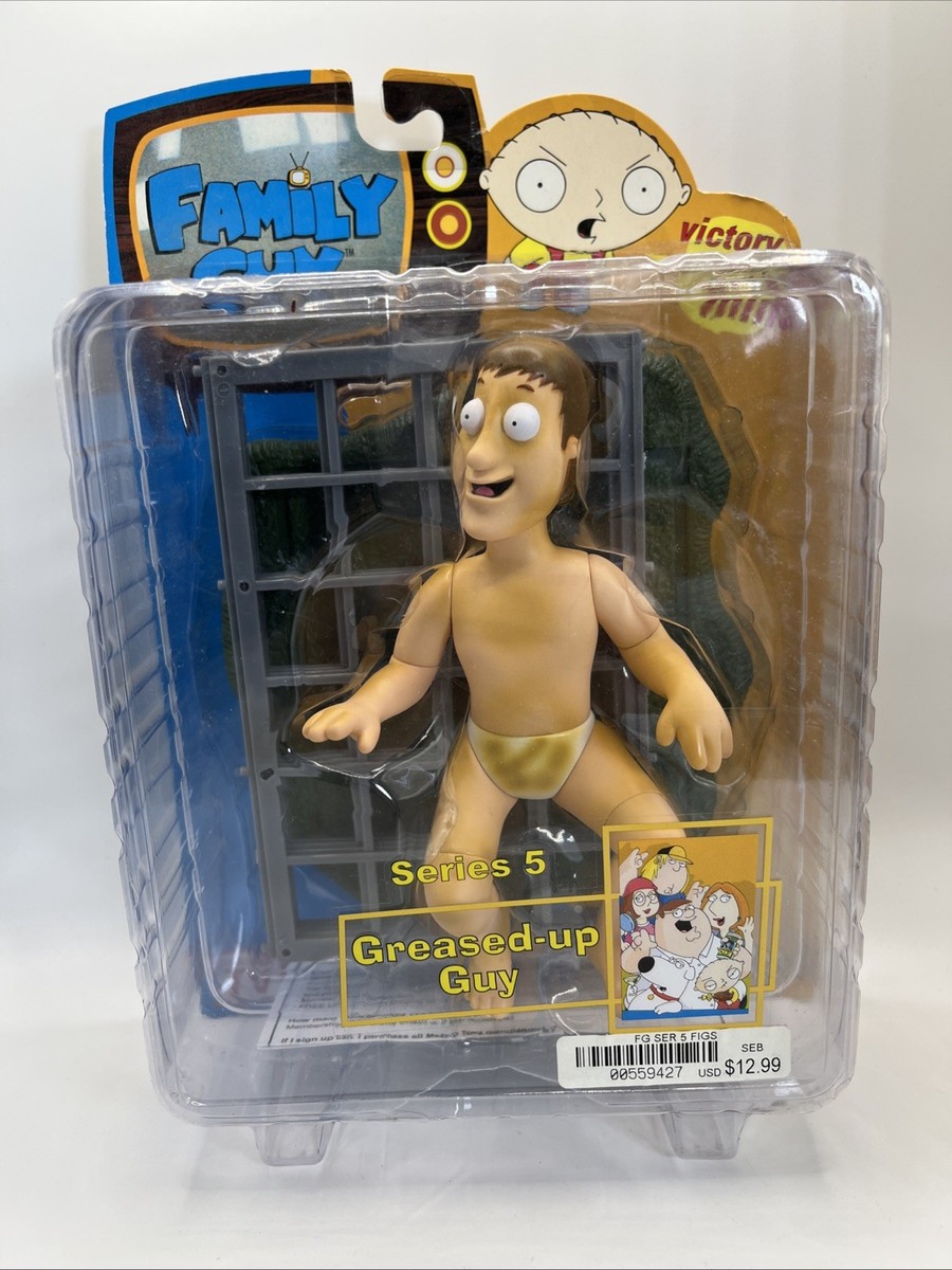 Family Guy Greased up Guy Mezco Action Figure Series 5 2006 for