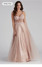Blush Pink Prom Dress By Blondie Nites Size 5