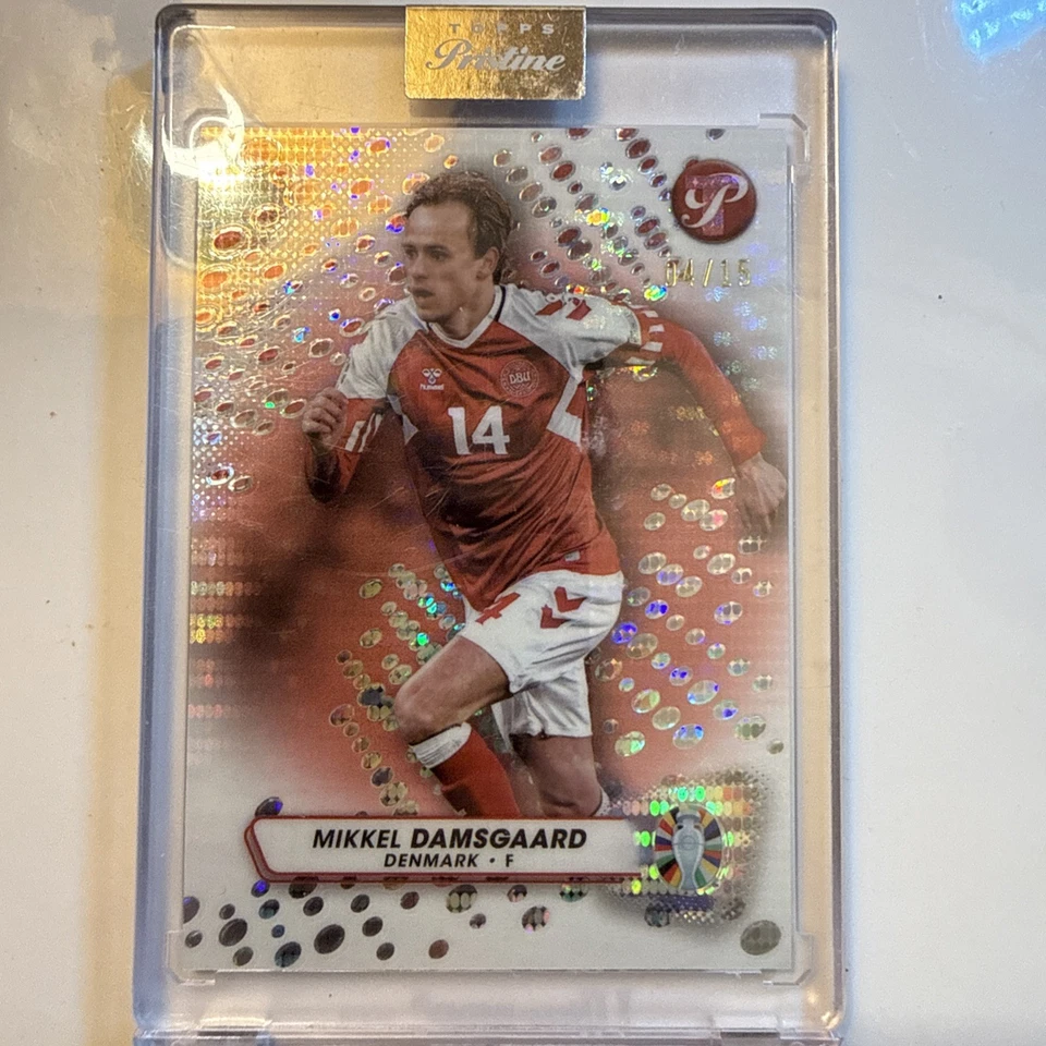 Mikkel Damsgaard 2023 Topps Pristine Road To UEFA Euro 2024 #05/15 - Image 2 of 2