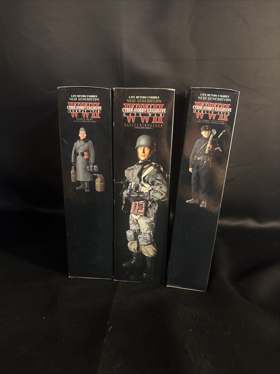 Dragon Cyber Hobby WWII German Figure Lot 3 Boxed Exclusive 1/6