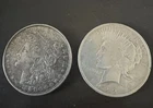 Two Silver Dollars (1921 Morgan and 1922 Peace)