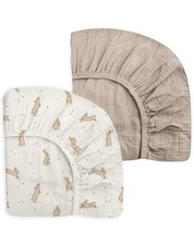Crib Sheets for Baby Boy Girl 2 Pack, Fitted Crib Mattress Sheet 28" x 52", M...