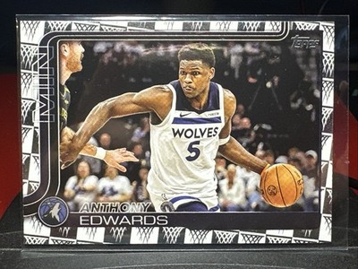 2025 Topps Anthony Edward Tip Off Net Border #108 Timberwolves
