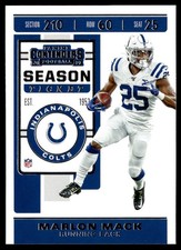 MARLON MACK 2019 PANINI CONTENDERS SEASON TICKET INDIANAPOLIS COLTS #31