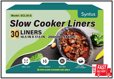 Slow Cooker Liners, 30 Count Cooking Bags Small Size Disposable Pot Liners Plast