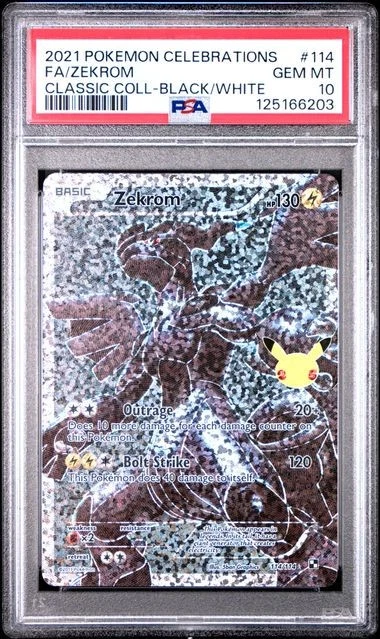 Zekrom Pokémon TCG Professional Sports Authenticator (PSA