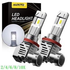 H11 LED Headlight Super Bright Bulbs Kit 6500K White 30000LM HIGH/LOW BEAM 2~10X
