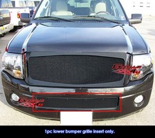 For 07-11 2011 Ford Expedition Bumper Black Mesh Grille