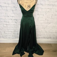 Windsor dress Sz S green formal open back cocktail party A22