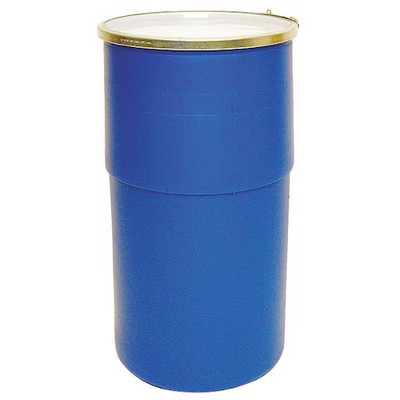 Open Head Transport Drum, Polyethylene, 15 Gal, Unlined, Blue, Ot15l
