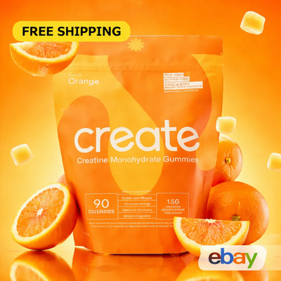 Create Creatine Monohydrate Gummies for Men & Women: Strength, Orange 90ct
