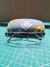 Vera Bradley Sharon Eyeglasses Frames And Case Mini Medallions Print