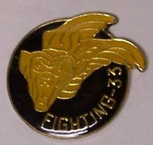 Hat Pin Military U S Navy Squadron Fighting 33rd NEW Lapel Pin Push Pin