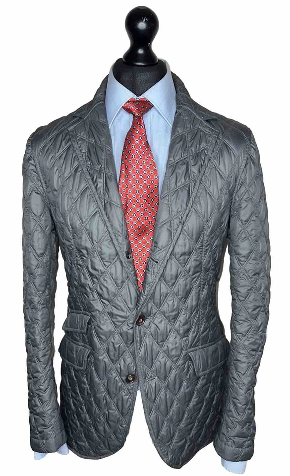 NICK TENTIS LUXURY DESIGNER QUILTED JACKET UK40 EU50R - Image 2 of 4