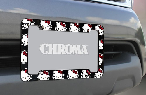 Paquete de 2 marcos de matrícula de Hello Kitty - Lindos accesorios de coche para AUDI - Imagen 5 de 6