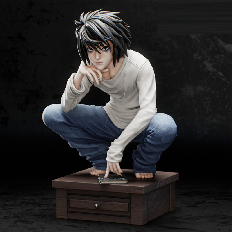DEATH NOTE L・LAWLIET フィギュア　ガレージキット エル Amazon.co.jp: デスノート エル・ローライト L ガレージキット