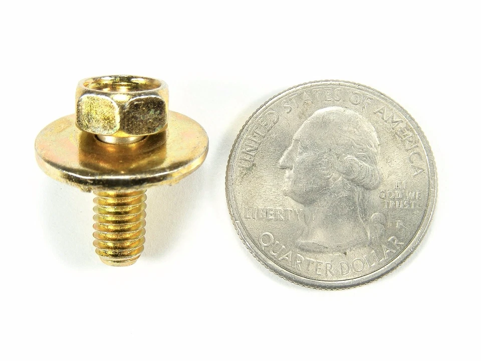 Pernos de cuerpo Isuzu - M6-1,0 x 16 mm de largo - 10 mm hexagonal - arandela de 19 mm - 20 pernos - #170 Foto 4 de 4