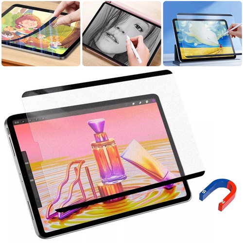 For iPad Pro Air 13" Removable Magnetic Matte Like Paper Film Screen Protector