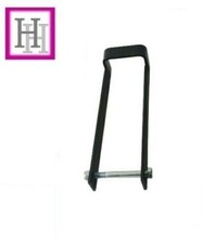 3" WIDE BLACK THROW OVER LOOP FIELD GATE LATCH 14" D6