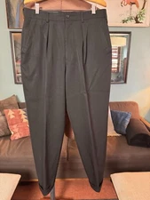 COMME DES GARCONS HOMME PLUS Black Wool Trousers Sz M = 32"