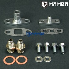 Garrett Gt42r Gt45r Ball Bearing 4an 34 Barb Turbo Oil Water Flange Adapter