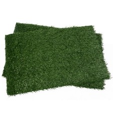 COZIWOW 2PCS 28''x18'' Puppy Potty Trainer Pads Artificial Grass Reusable Toilet
