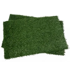 COZIWOW 2PCS 28''x18'' Puppy Potty Trainer Pads Artificial Grass Reusable Toilet