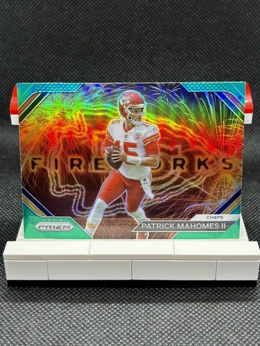 2023 Panini Prizm - Fireworks Green Prizm #F-2 Patrick Mahomes II