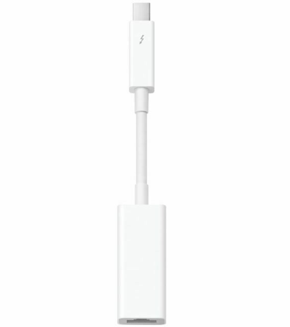 Apple Thunderbolt 2 To Gigabit Ethernet Adapter MD463ZM White