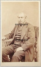 CDV BOWNESS AMBLESIDE SEATED GENTLEMAN ANTIQUE PHOTO BEARD VICTORIAN
