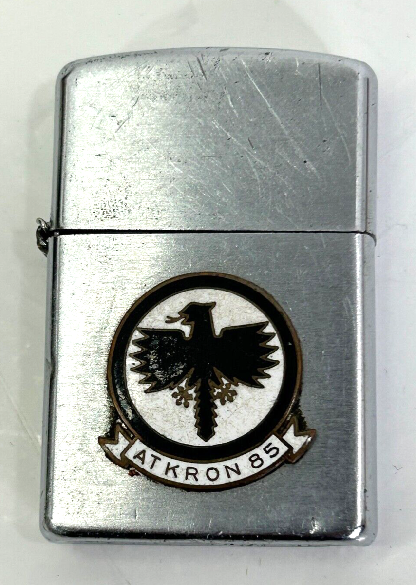 Vintage US Navy VA-85 Black Falcons Vulcan Lighter | eBay Vintage US Navy VA-85 Black Falcons Vulcan Lighter | eBay