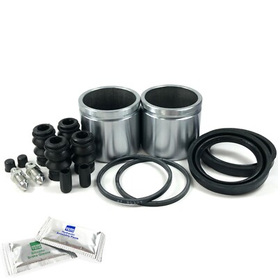 2X FRONT CALIPER REBUILD REPAIR KIT PISTON FITS: TOYOTA  AURIS 06-13 SCR0074DX2