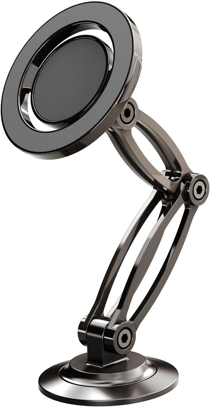 For Magnetic Phone Holder for Car with Metal Ring Car Dashboard 360 Rotation