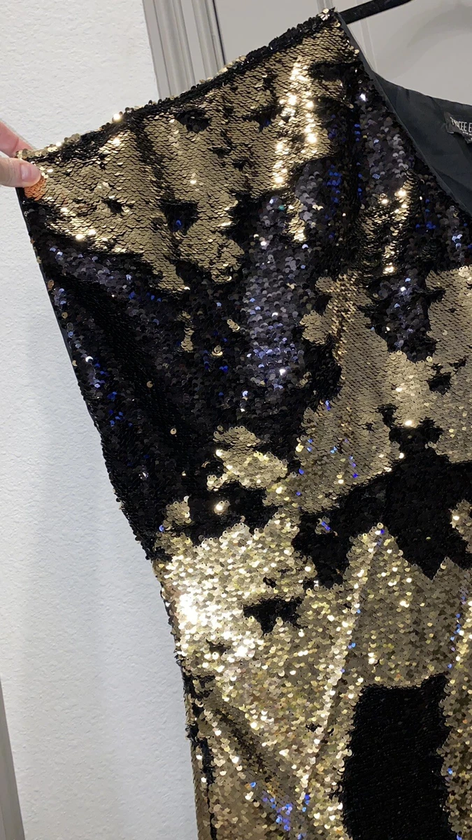 Tracee Elliss Ross for JCPenney Black Gold Mermaid Sequin Glow