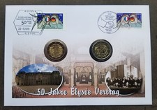 Allemagne France Joint Issue 50 Years Elesie Treaty 2013 FDC (cover pièce *do...