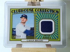 Cavan Biggio 2021 Topps Heritage Clubhouse Collection Relic #CC-CB Blue Jays