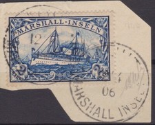 == Dt. Kolonie MARSHALL-INSELN Mi. 23 gest., kompetent gepr&uuml;ft, Kat. 140&euro; ==