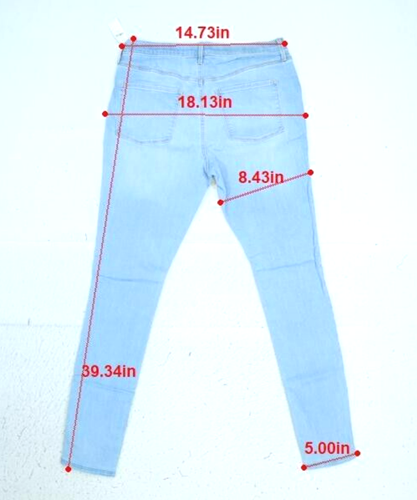 Old Navy High Rise Tough Button Fly Rockstar Super Skinny Jeggings Girls 18 - Picture 8 of 15