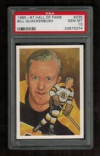  PSA 10  BILL QUACKENBUSH  1985 Hockey Hall of Fame Card #235