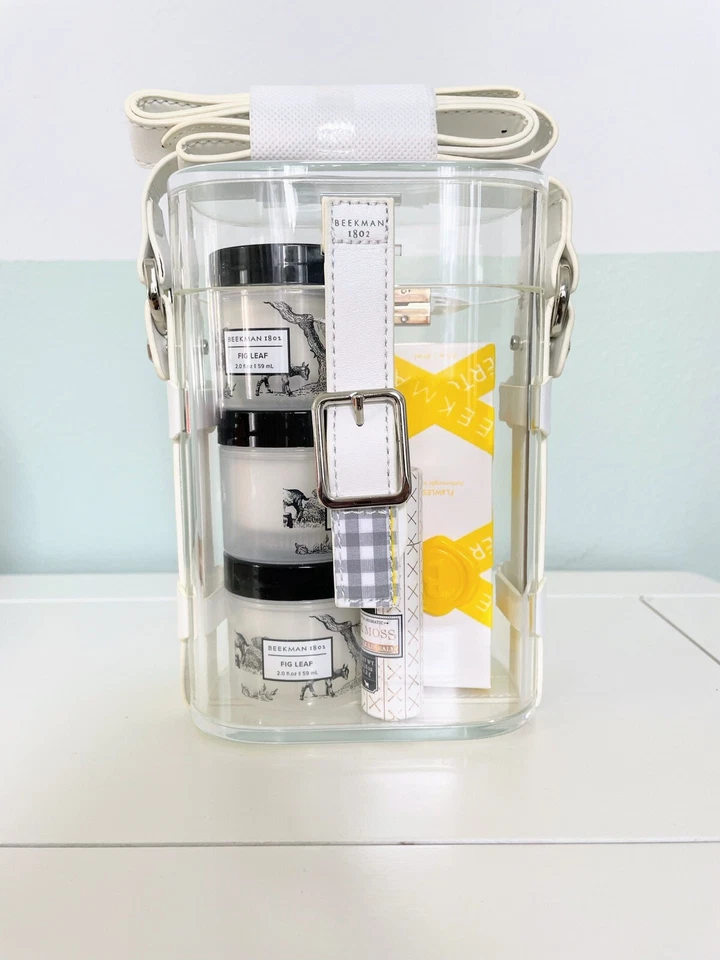 Bolsa de acrílico Beekman 1802 con productos Beekman Foto 2 de 4