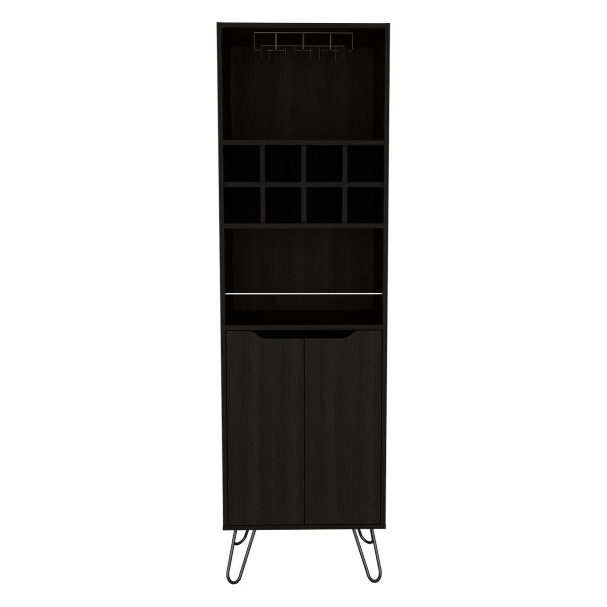 Black tall bar sale cabinet