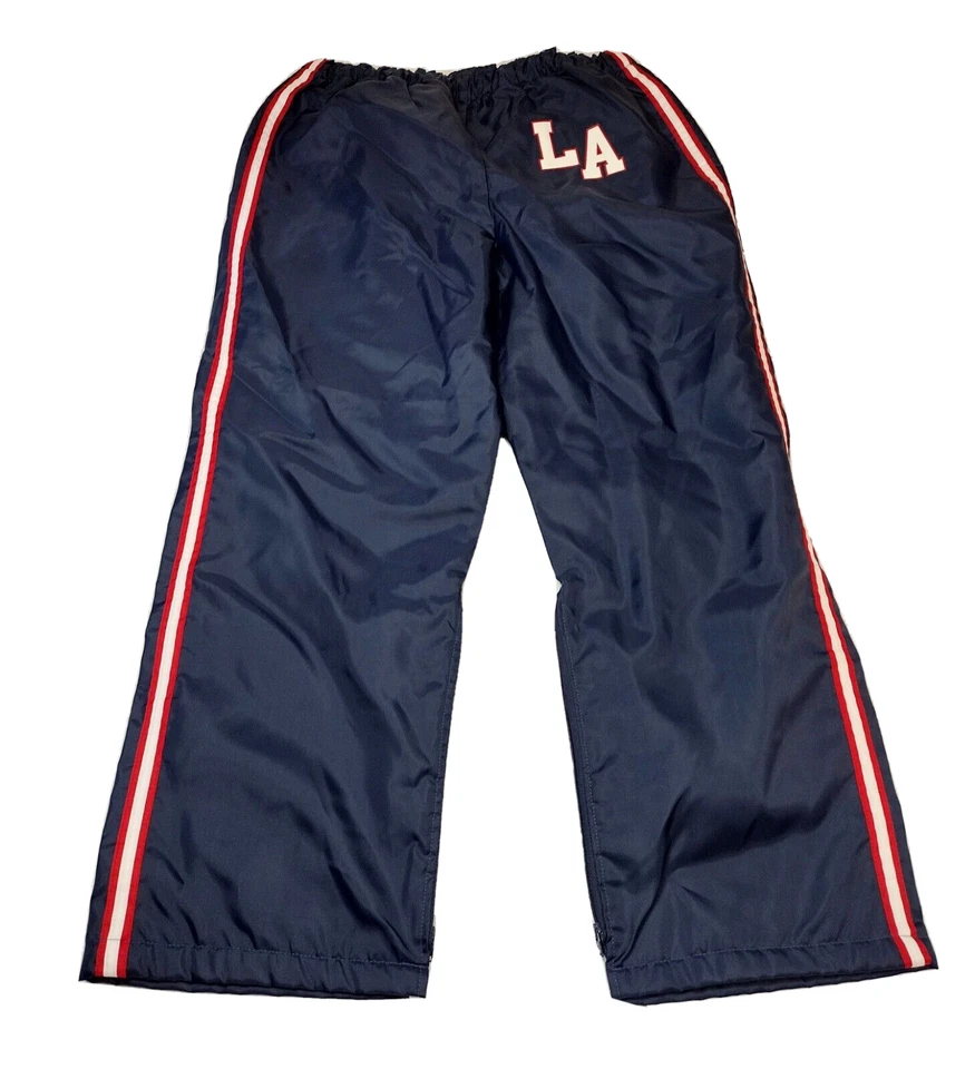 Neff Snow Board Pantalones Hombre XL - LA / Azul Marino, Rojo, Rayas Blancas - Sin Bolsillos Foto 2 de 4